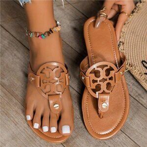 Toe Post Flats Sandals